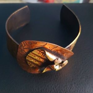Brass and copper Bangle